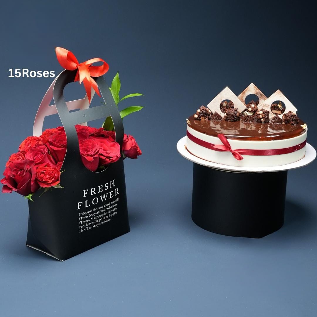 Choco Bliss & Roses Combo