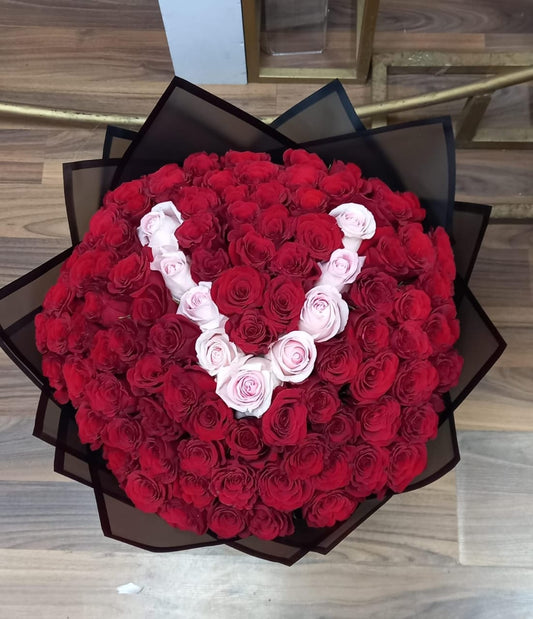 Heart of Love Rose Bouquet