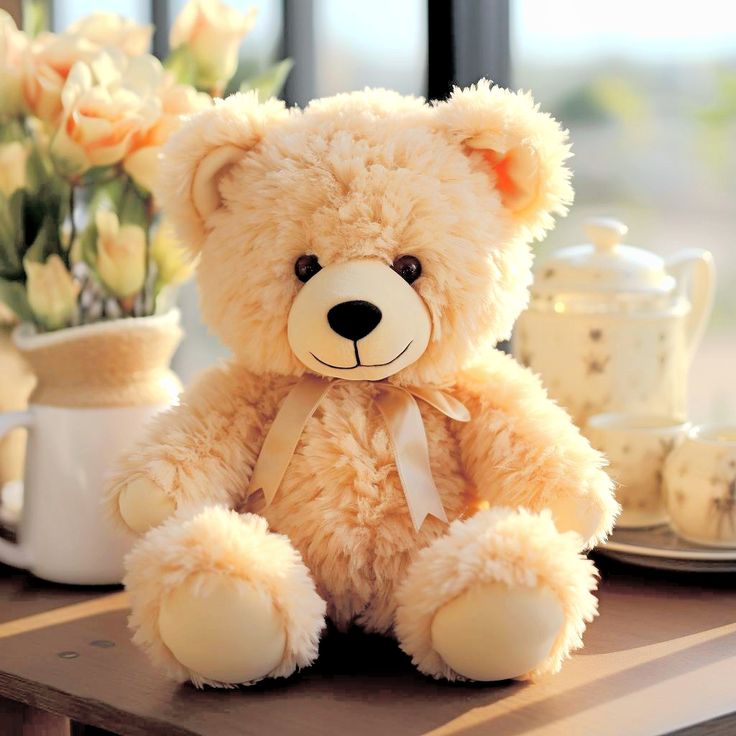 Cute teddy bear with soft texture